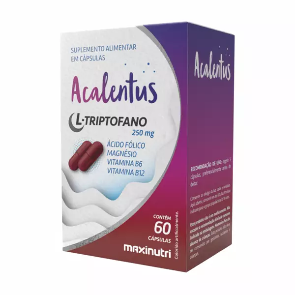 Acalentus L-Triptofano 250 mg 60 cps - Maxinutri