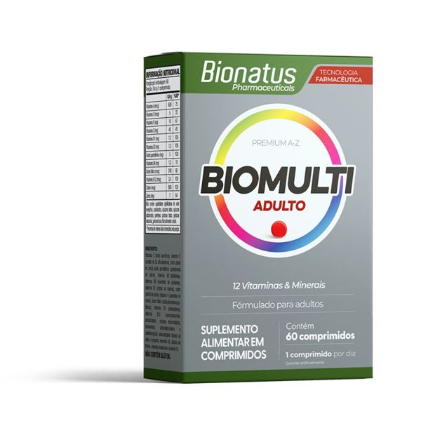 Biomulti Premium A-Z adulto 60 caps - Bionutri