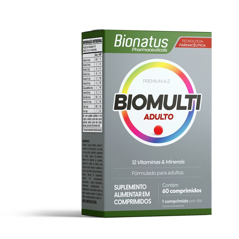 Biomulti Premium A-Z adulto 60 caps - Bionutri