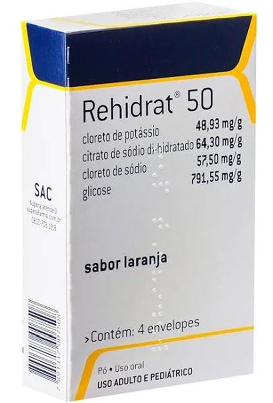 Rehidrat 50 com 4 Sachês