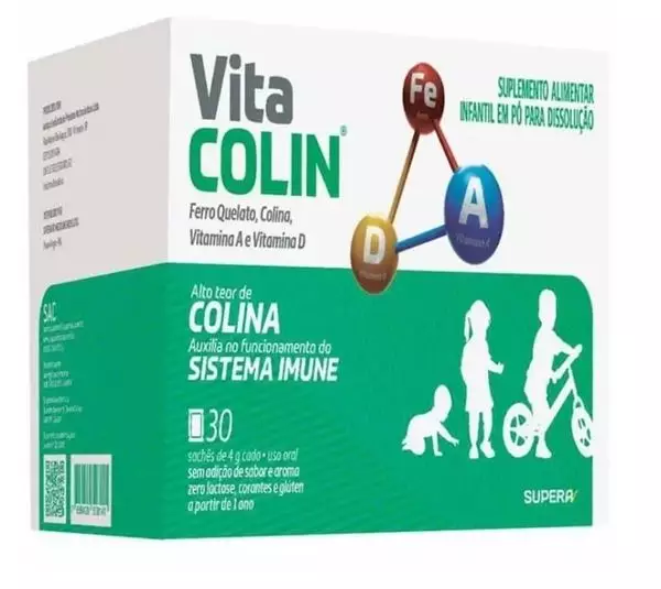 Vita Colin (Colina + Vit A+ Vit D+Ferro) c/30 Saches