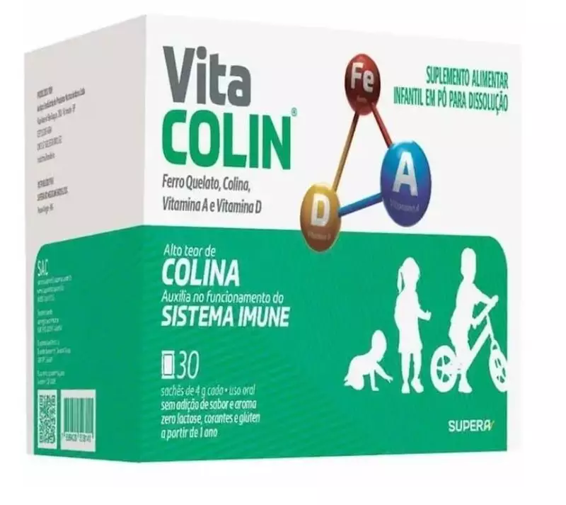 Vita Colin (Colina + Vit A+ Vit D+Ferro) c/30 Saches