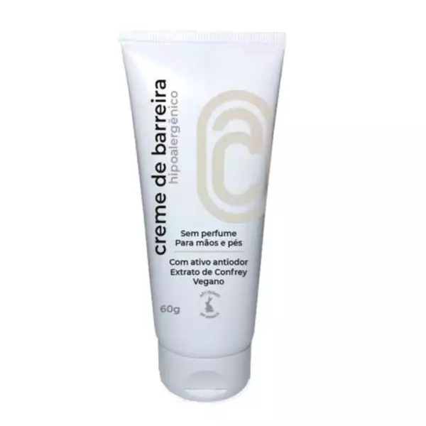 Creme de Barreira para mãos e pés  Antiodor Hipoalergênico 60g
