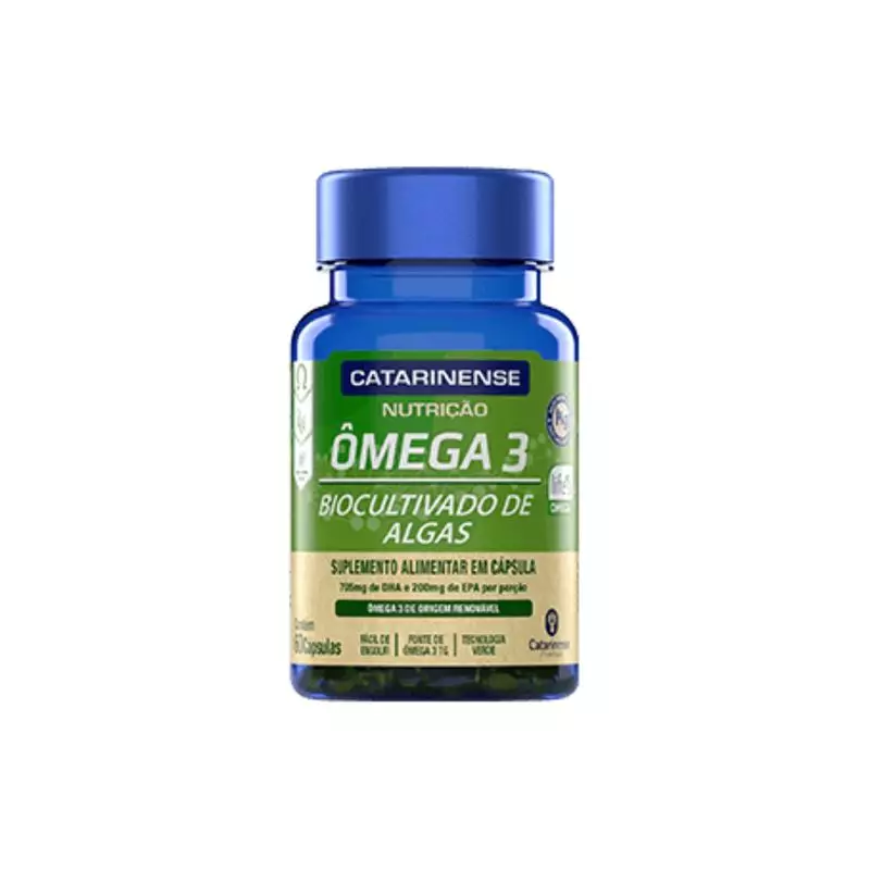 Omega 3 Biocultivado de algas 60 cápsulas Catarinense