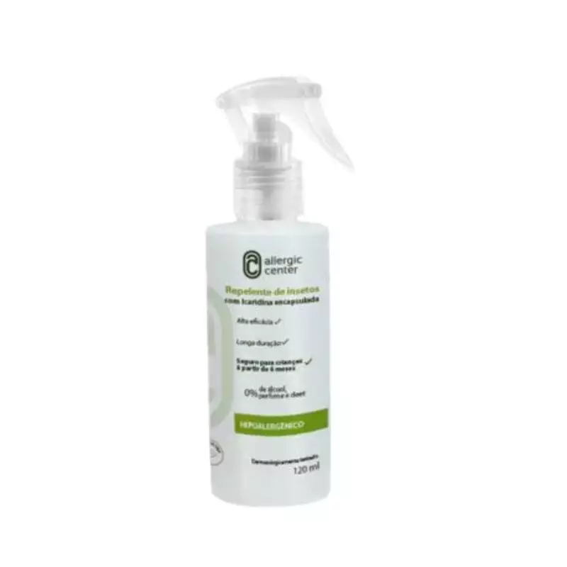 Repelente de insetos hipoalergênico 120 ml - Allergic center 